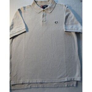 Chaps Polo Shirt Gray Short Sleeve